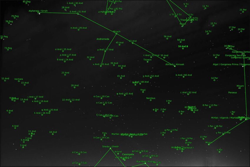 StudioOne Repo – Uma Foto de um mapa do céu noturno.