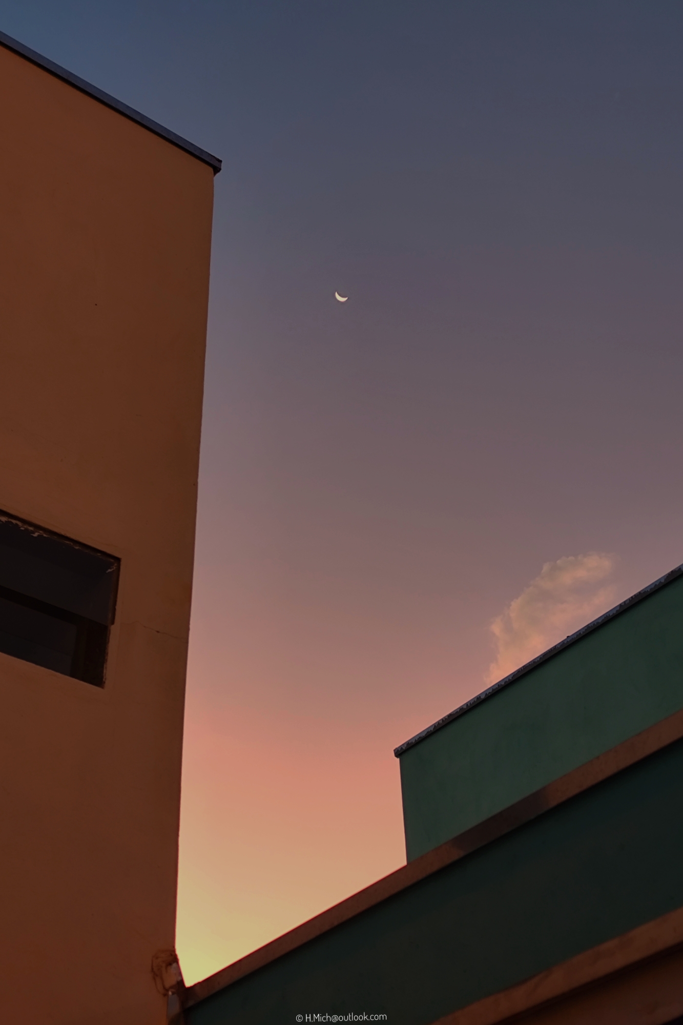 sunset no luar …