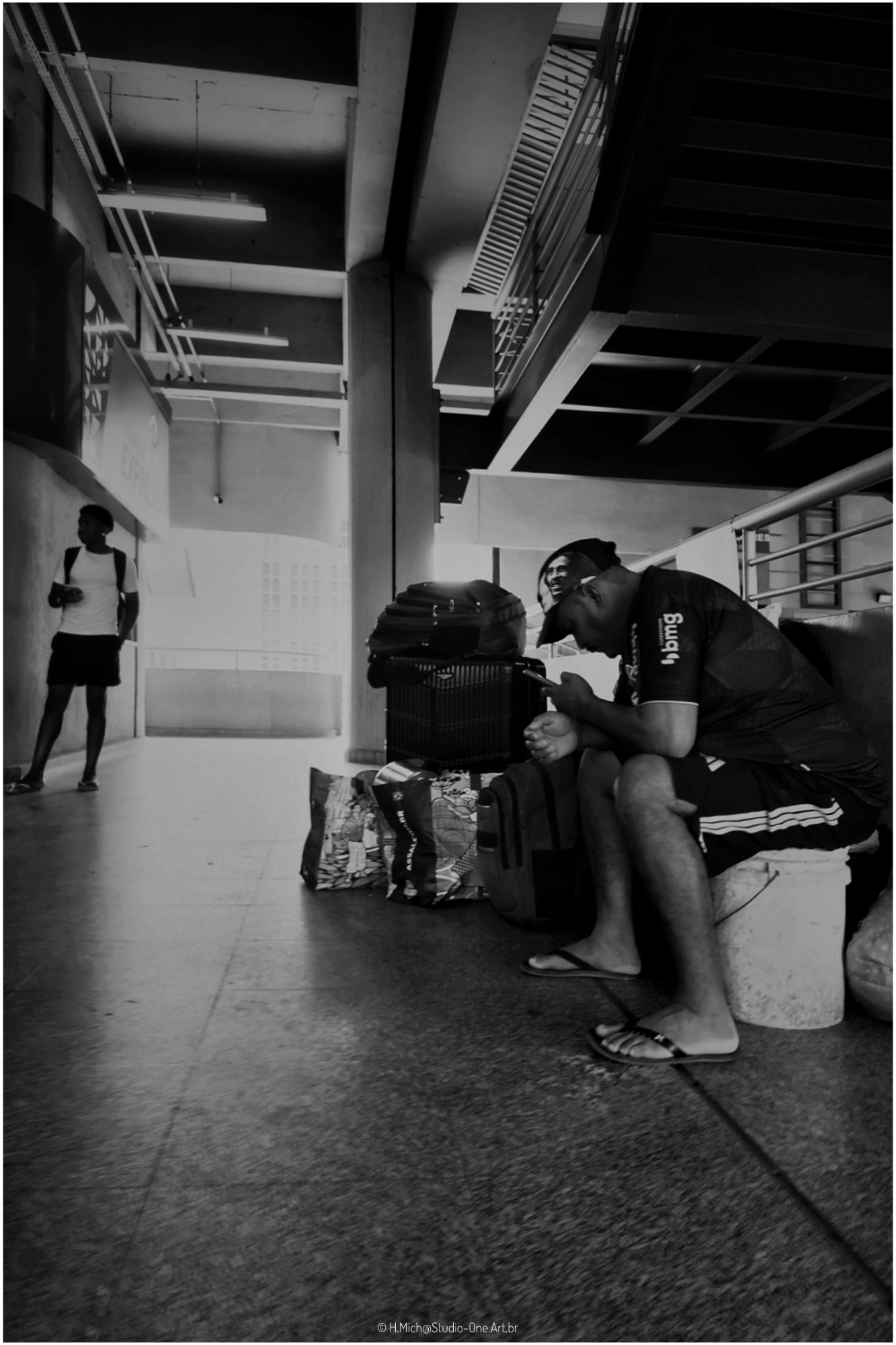 corredores e espera
